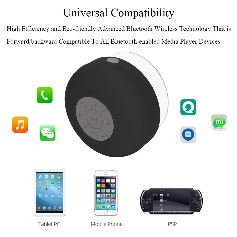 Water Resistant Bluetooth Speakers with Mic (Buy 1 Get 2 Free)