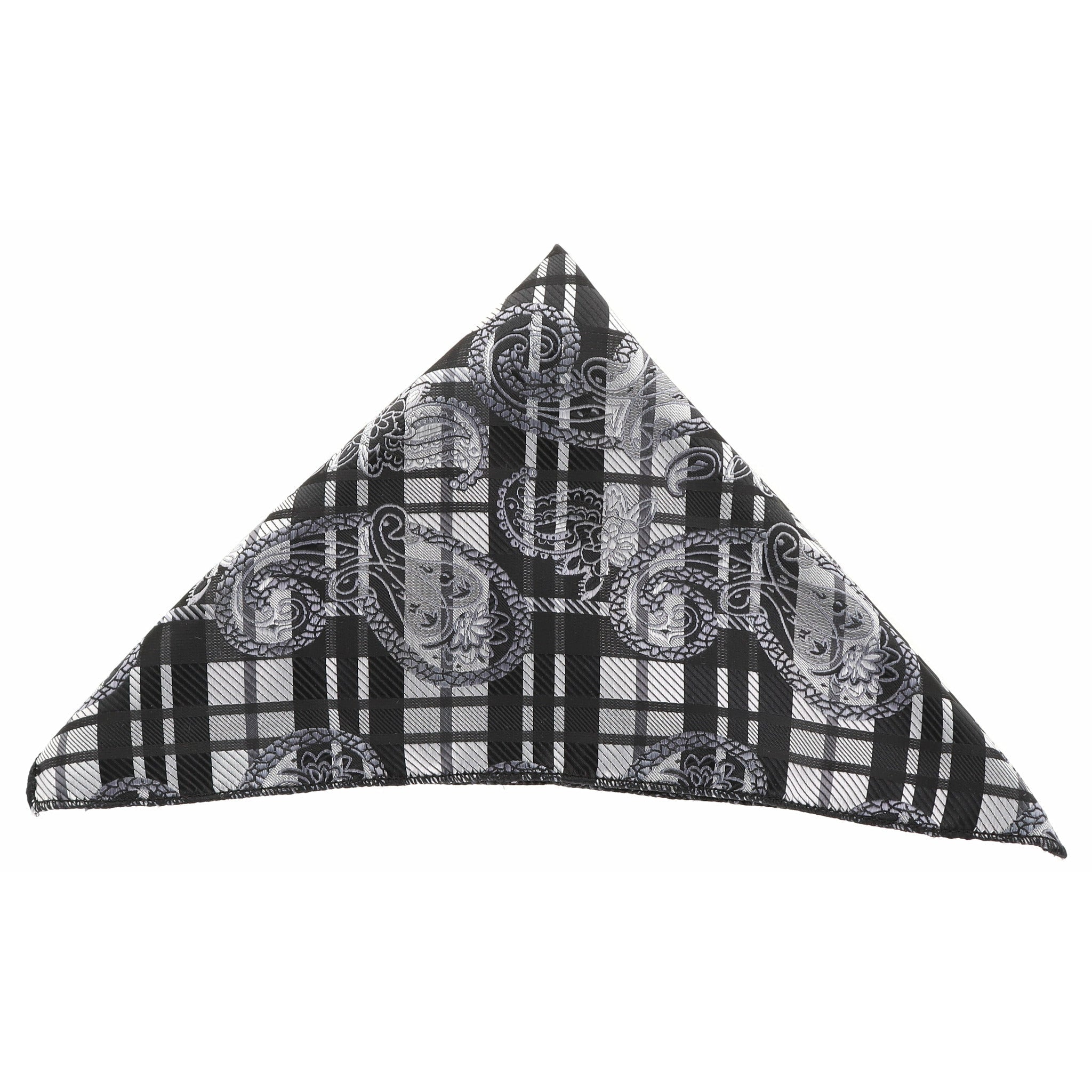 Vittorio Farina Men's Paisley Design Microfiber Pocket Square