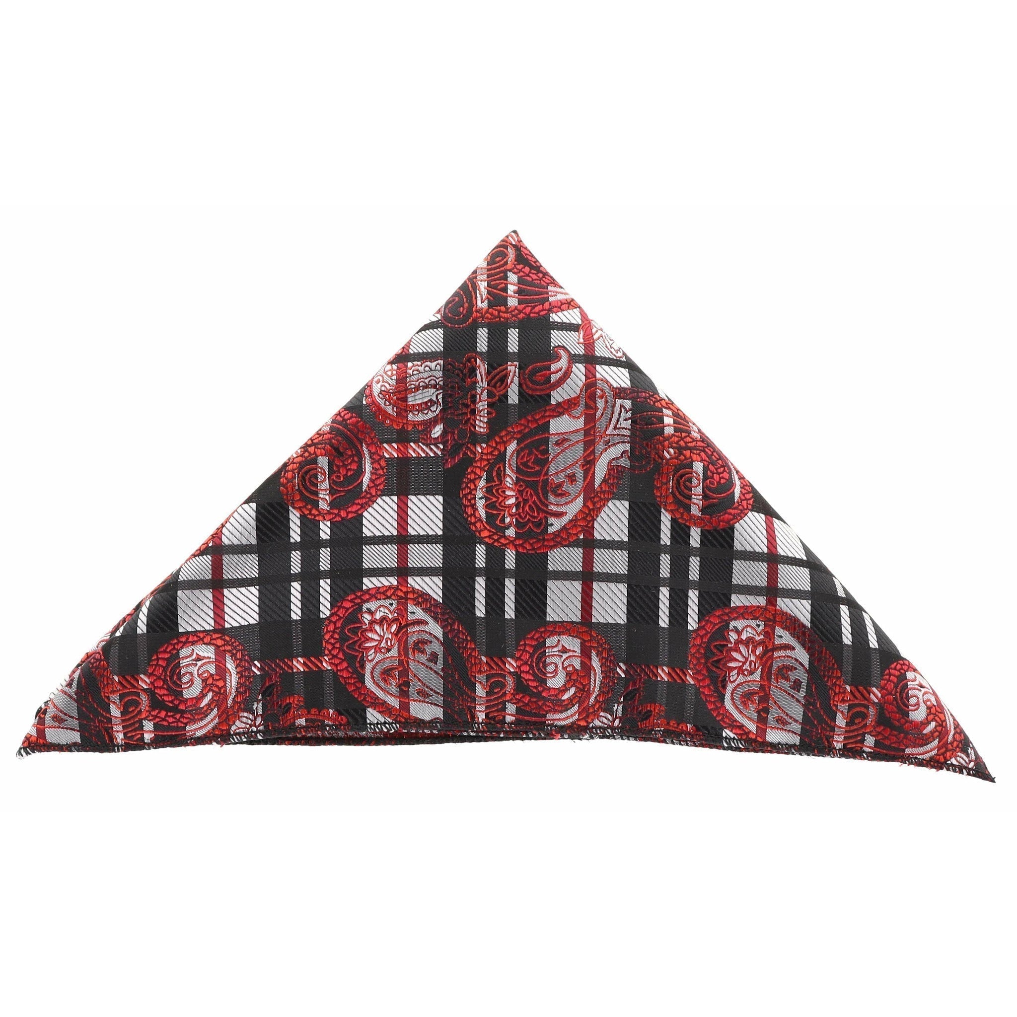 Vittorio Farina Men's Paisley Design Microfiber Pocket Square
