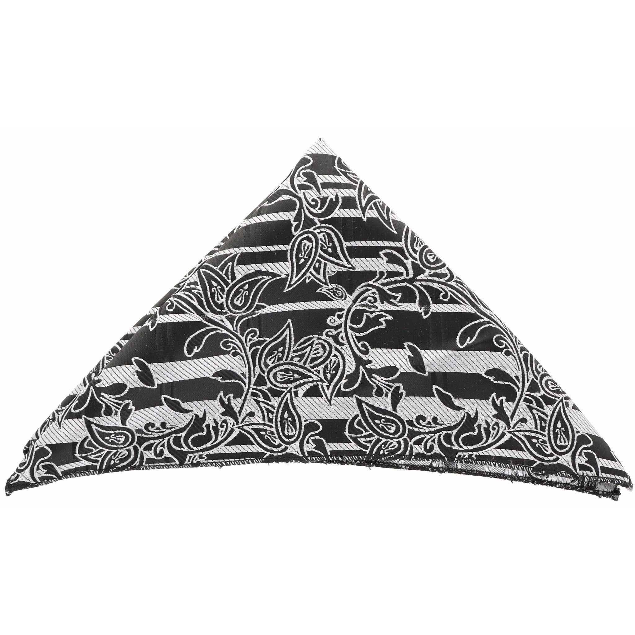 Vittorio Farina Men's Paisley Design Microfiber Pocket Square