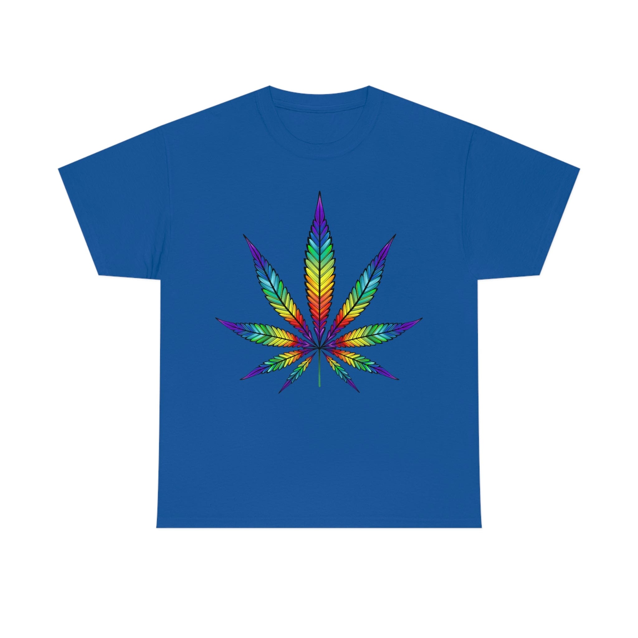 Rainbow Cannabis Leaf Tee