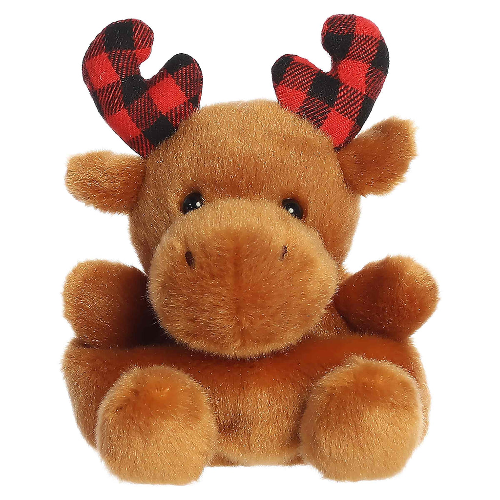 Clove Plaid Moose Palm Pal