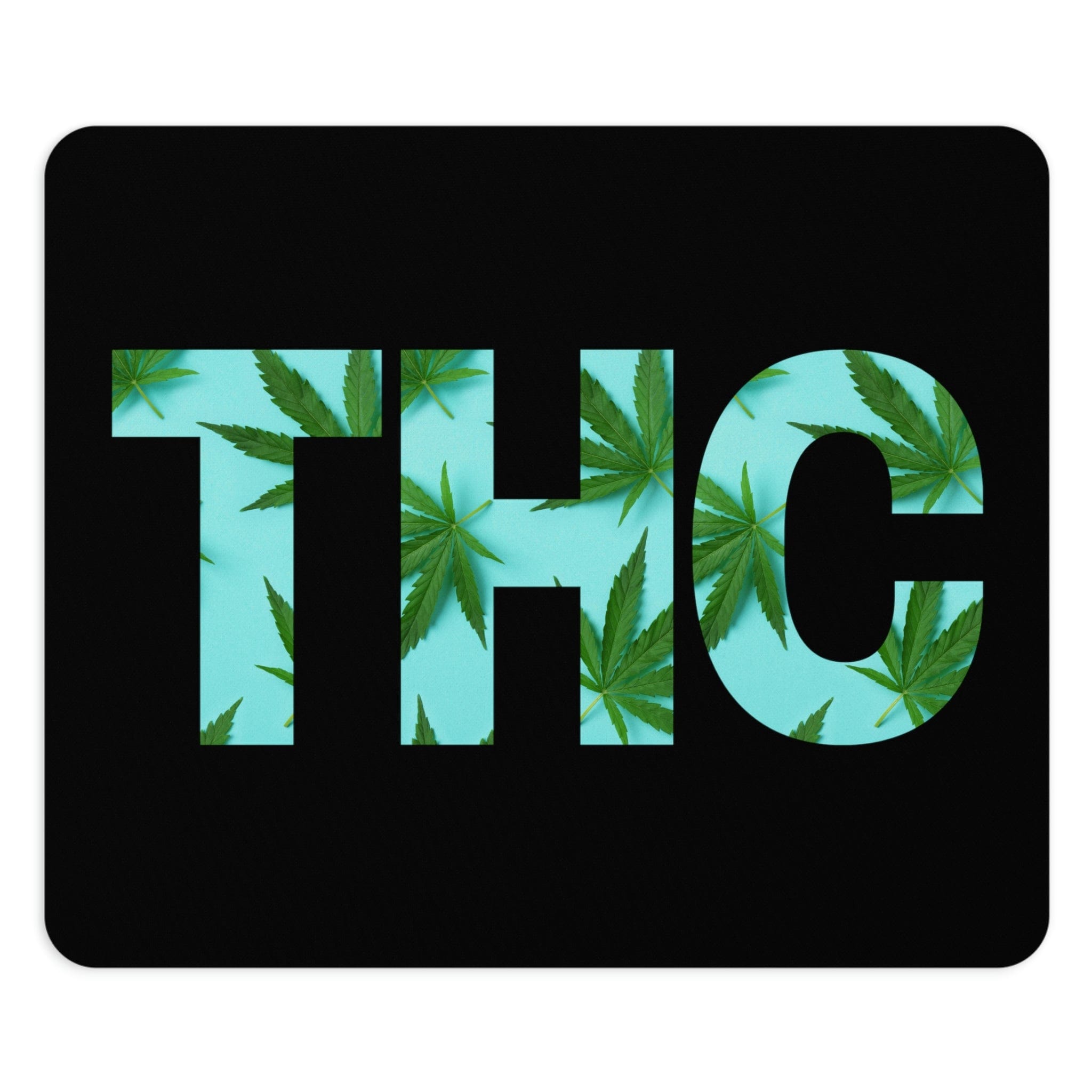 THC Marijuana Black Mouse Pad