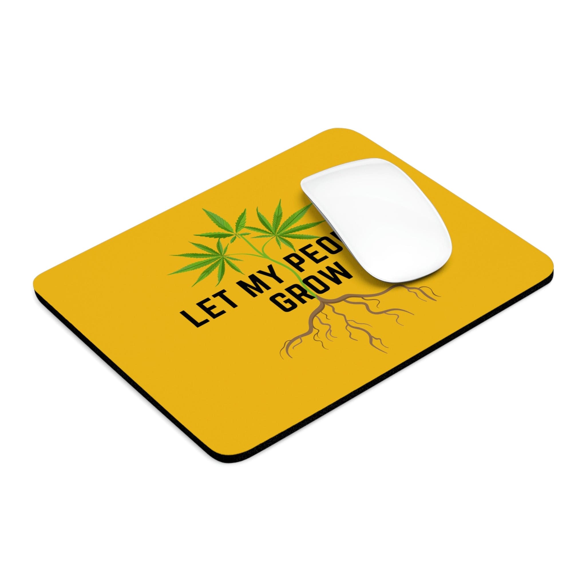 Let My People Grow Yellow Mousepad