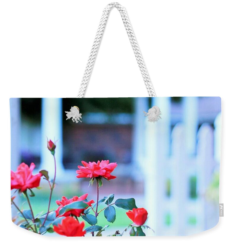 Red Flowers in Bloom - Weekender Tote Bag