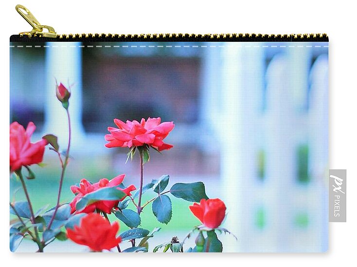 Red Flowers in Bloom - Zip Pouch