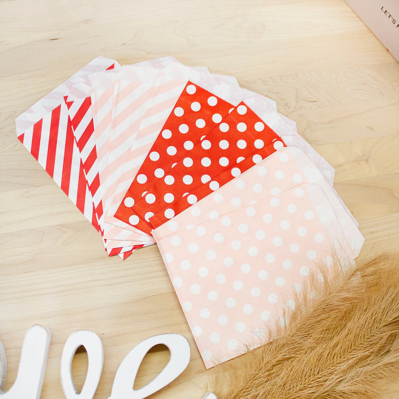 Red and Pink Treat Bags