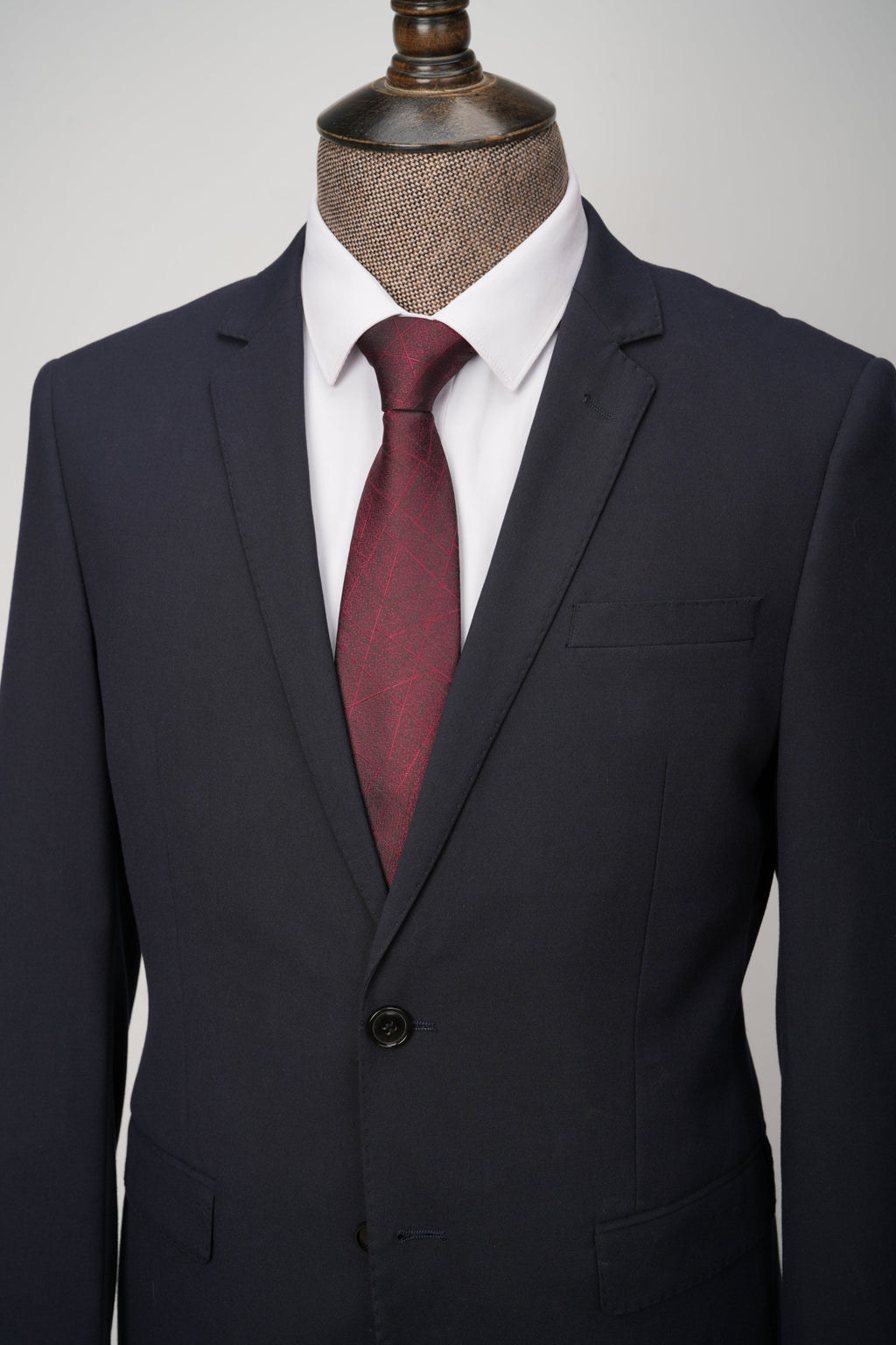 Red Striped 3.2" Silk Tie
