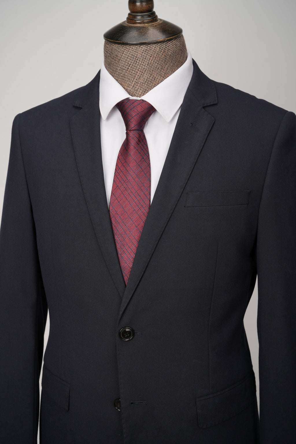 Red Glen Plaid 3.2" Silk Tie