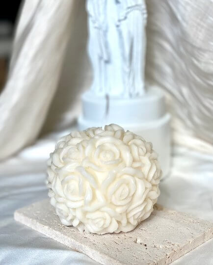 Rose Blossom Scented Candle - Premium Handmade Luxury Gift