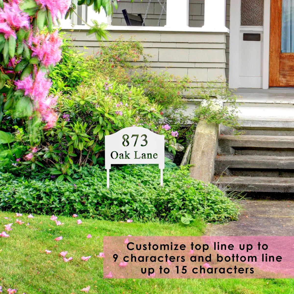 [COL] Address Yard Signs with Stakes - Address Signs for Houses for Ground