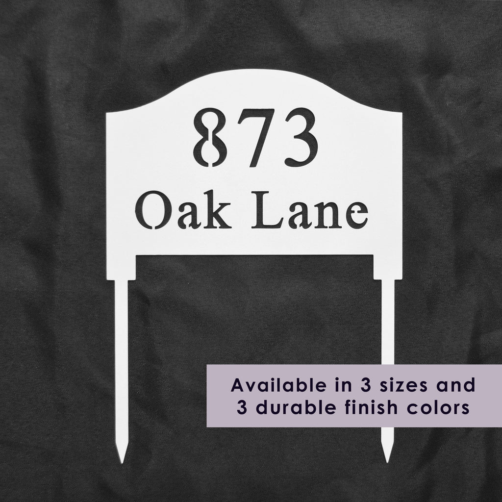 [COL] Address Yard Signs with Stakes - Address Signs for Houses for Ground