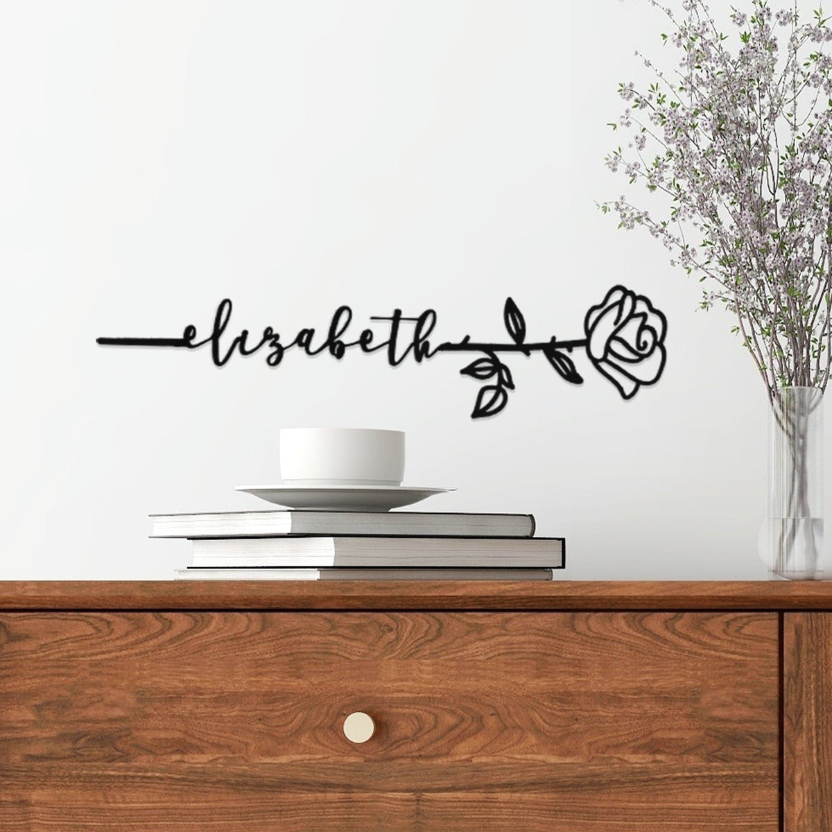 [COL] Flower Pick- Set of 3 Metal Flowers