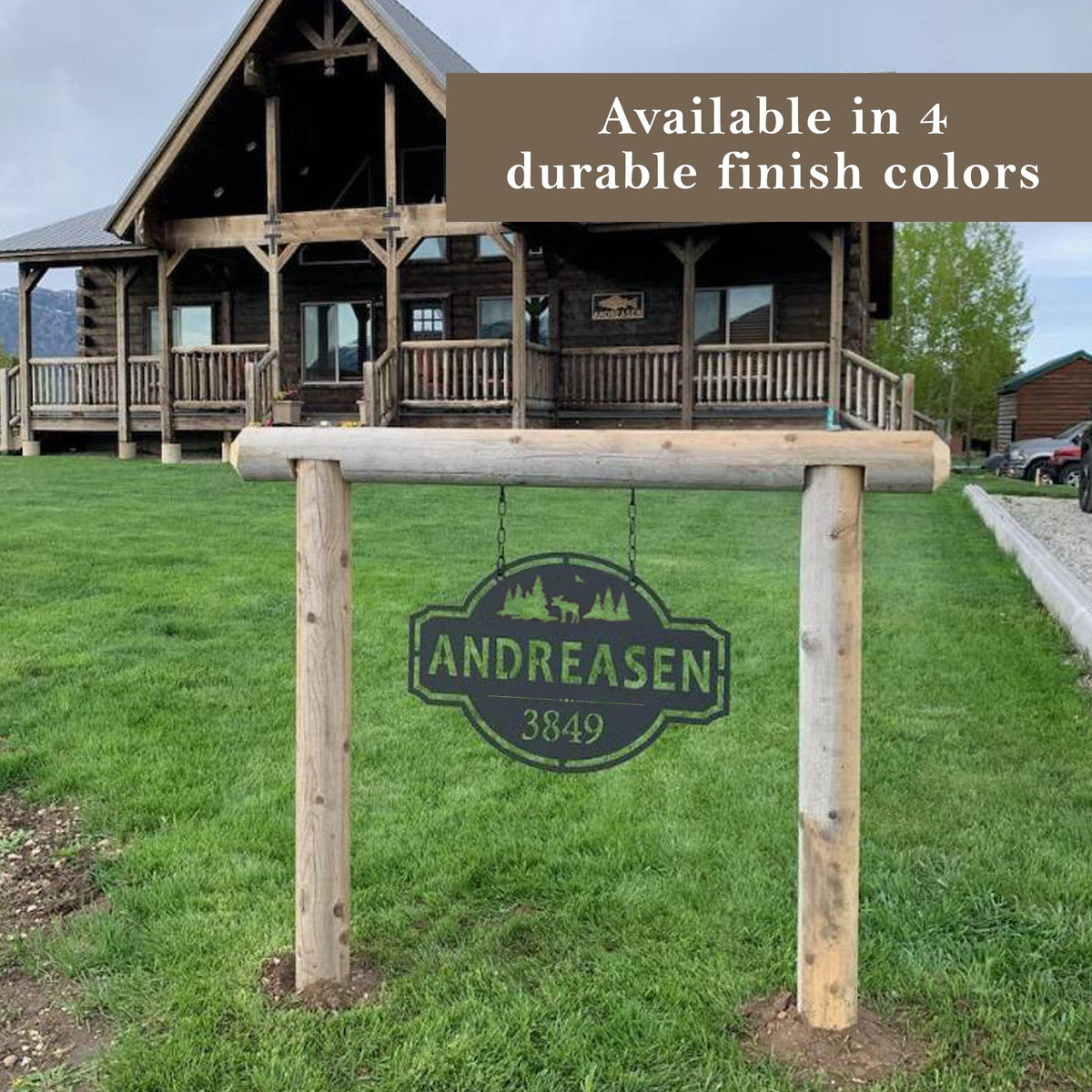 [COL] Home on the Range Oversized Address Plaque - House Number Sign