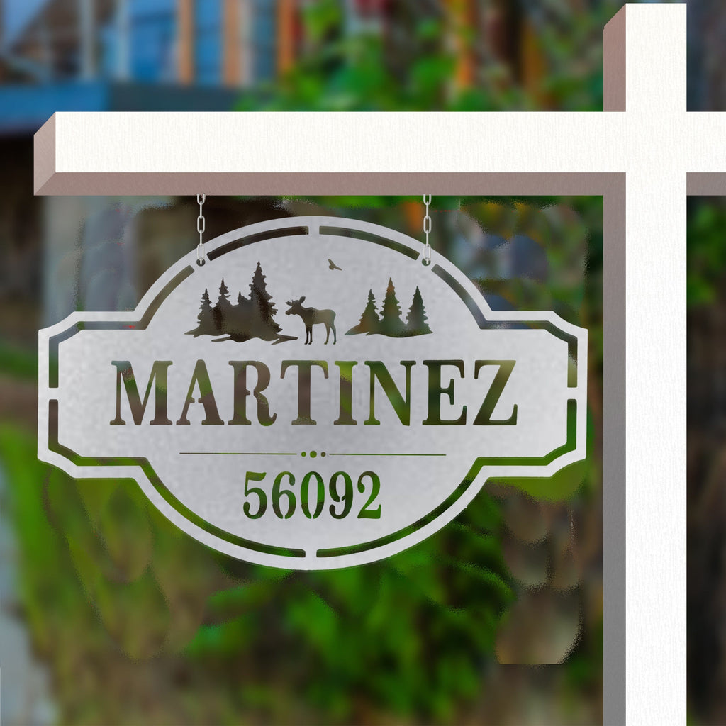 [COL] Home on the Range Oversized Address Plaque - House Number Sign