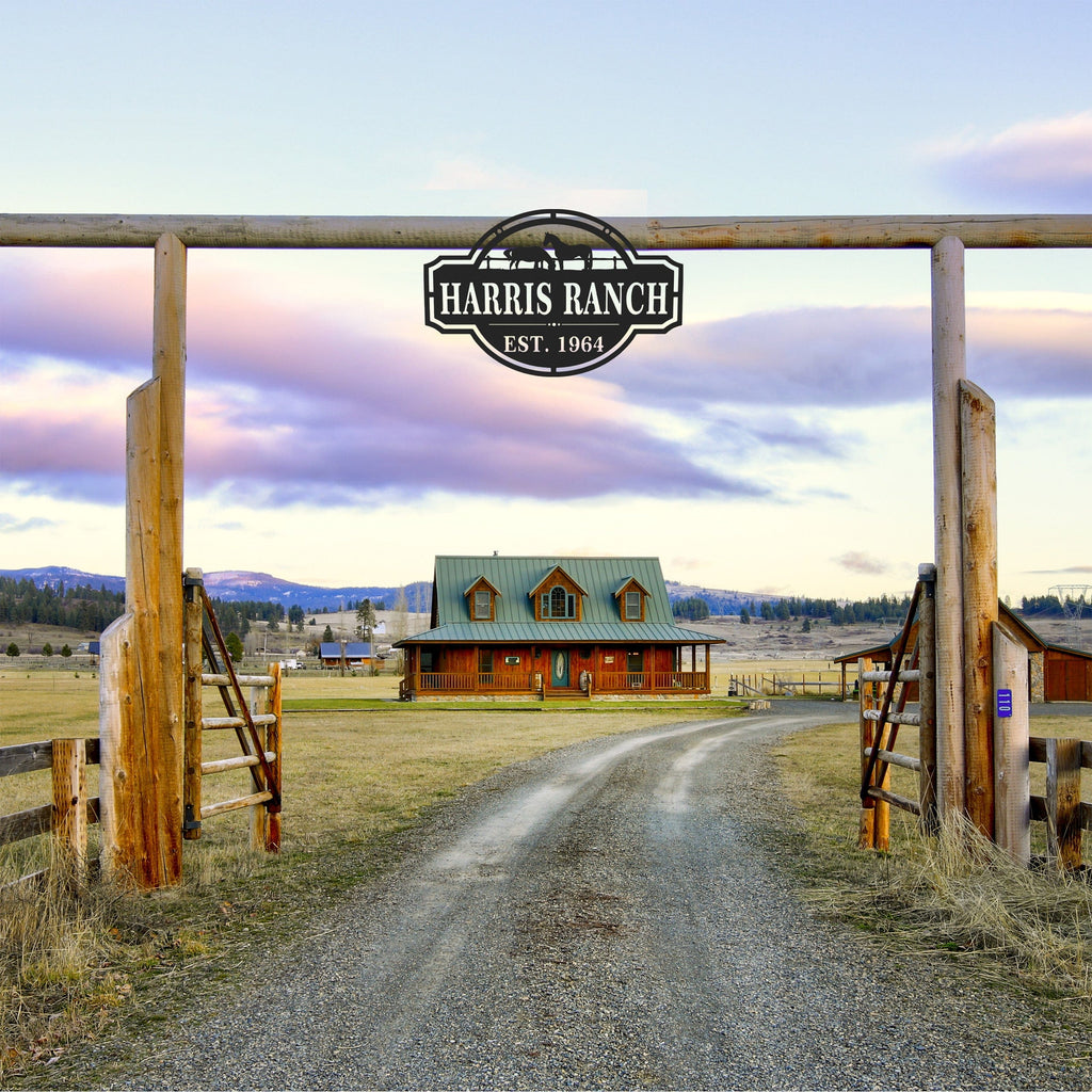 [COL] Home on the Range Oversized Address Plaque - House Number Sign