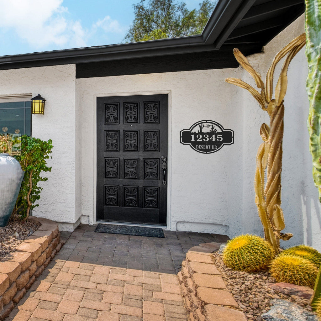 [COL] Home on the Range Oversized Address Plaque - House Number Sign