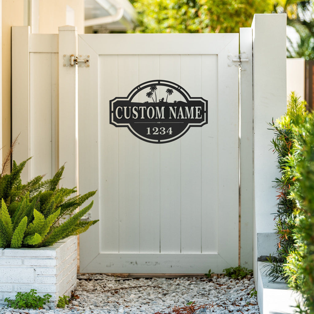 [COL] Home on the Range Oversized Address Plaque - House Number Sign