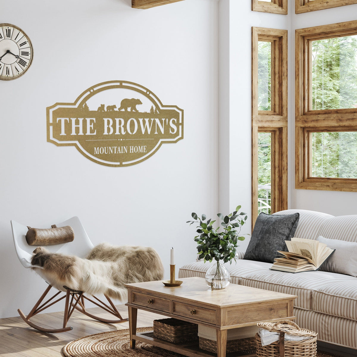 [COL] Home on the Range Oversized Address Plaque - House Number Sign