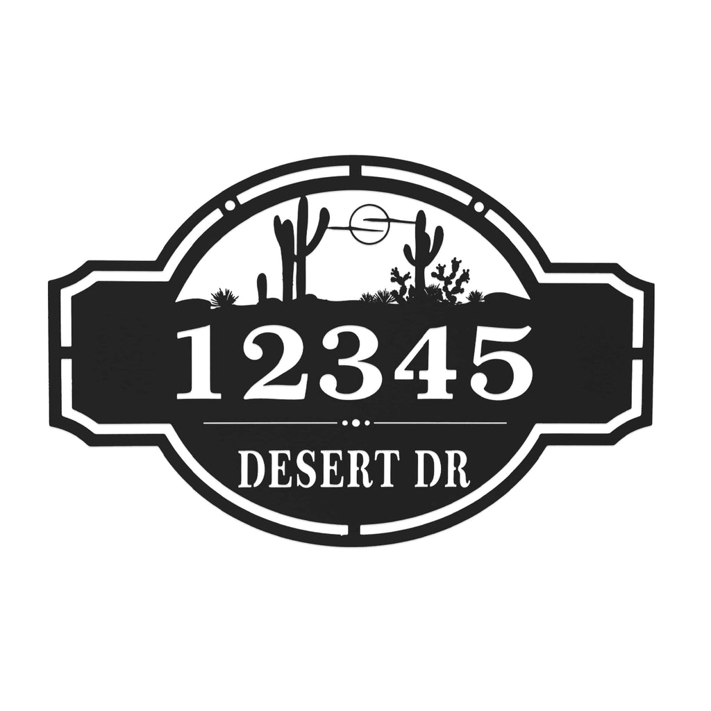 [COL] Home on the Range Oversized Address Plaque - House Number Sign