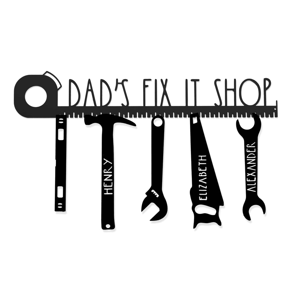 [COL] No One Else Measures Up to Dad Family Name Sign - Custom Fathers Day Gifts
