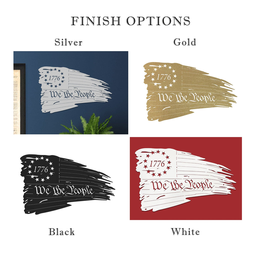 [COL] American Flag Distressed - Tattered American Flag Wall Art