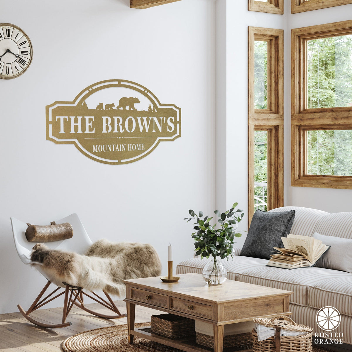 [COL] Home on the Range Oversized Address Plaque - House Number Sign