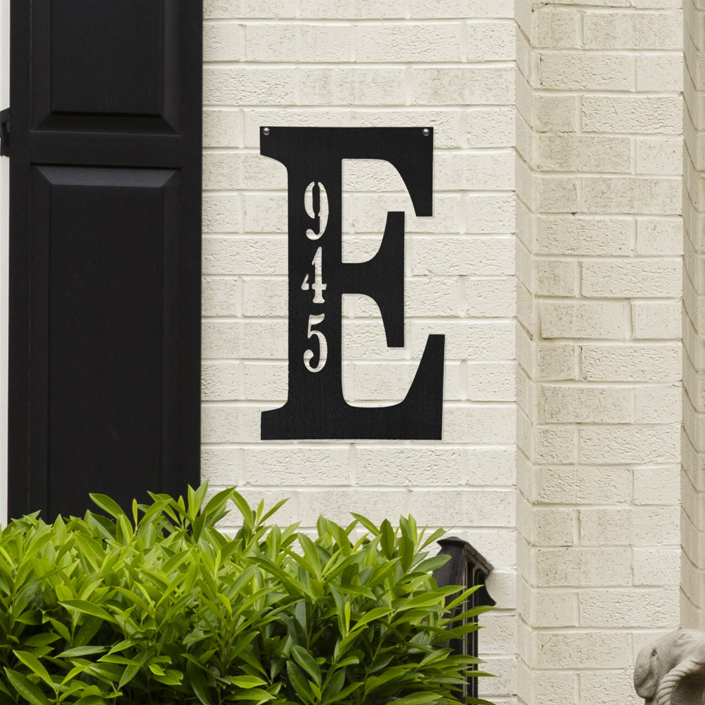 [COL] Letter Address Plaque - 3 Sizes - Metal Personalized Address Numbers for House