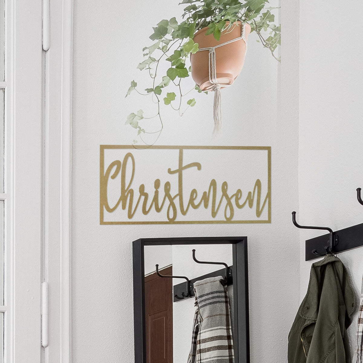 [COL] What's in a Name Plaque - 3 Sizes - Personalized Metal Family Name Sign