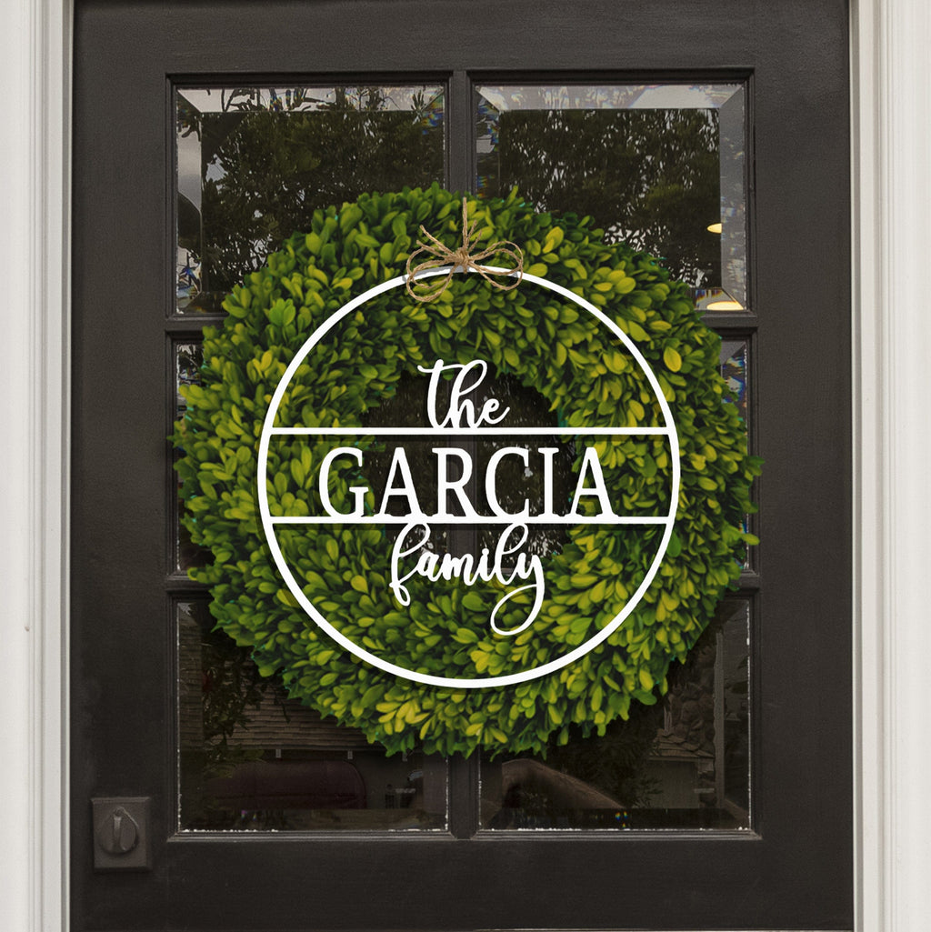 [COL] Chandler Family Sign - 4 Sizes - Personalized Circle Family Name Sign