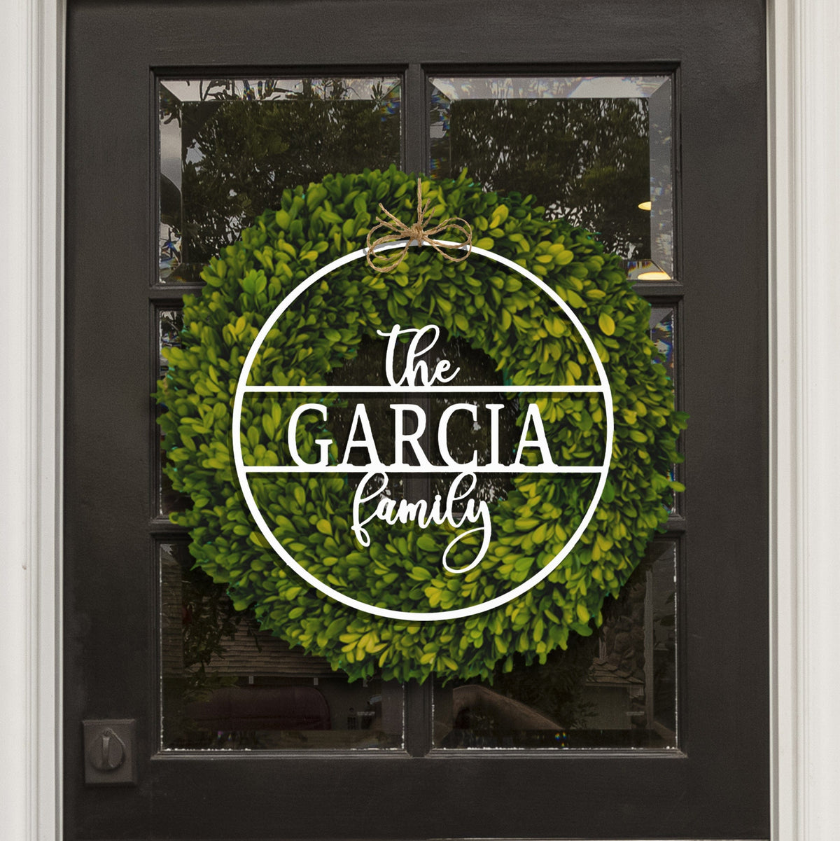 [COL] Chandler Family Sign - 4 Sizes - Personalized Circle Family Name Sign