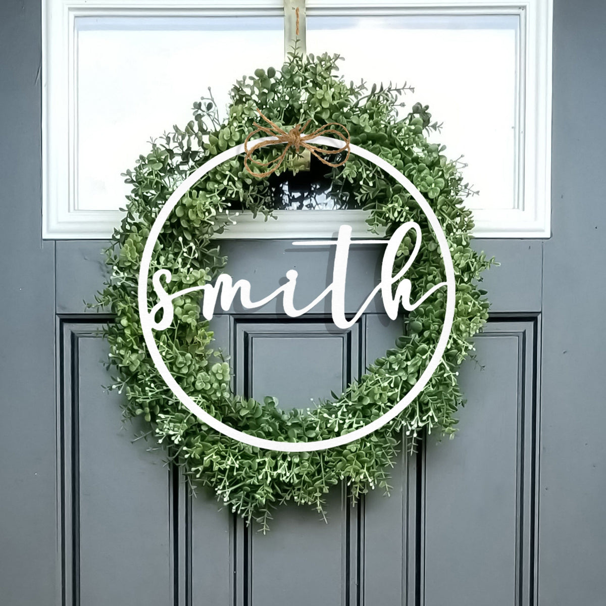 [COL] Minimalist Custom Circle 2 Styles - Script Personalized Metal for Home Decor