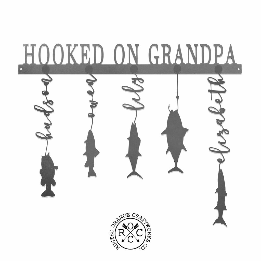 [COL] Reely Great Family Names Fish Sign Personalized - Father's Day, Dad, Grandpa
