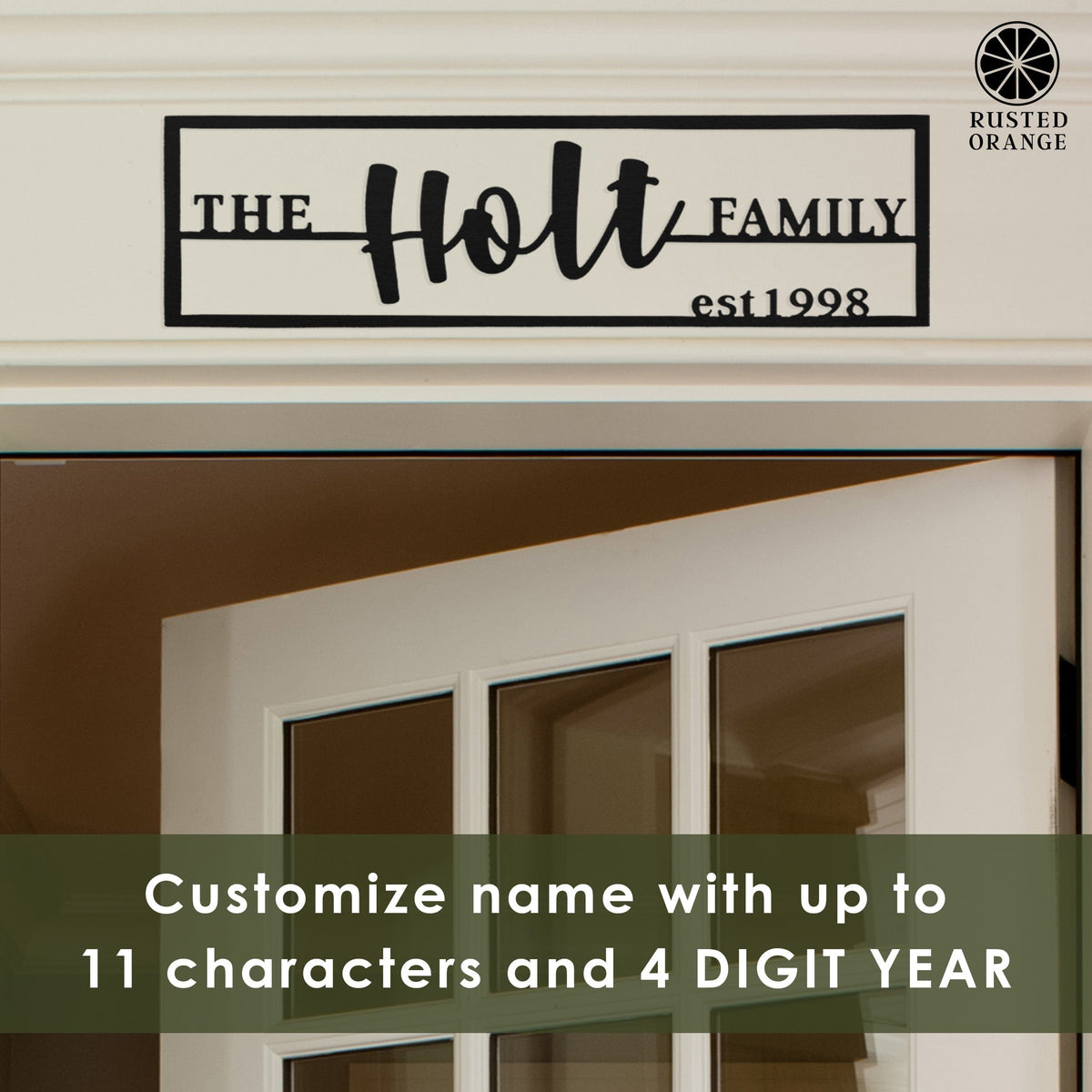 [COL] Family Name Plaque - Personalized Last Name Established Sign for Home