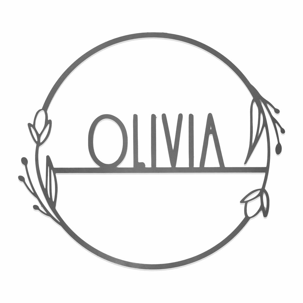 [COL] Flower Shop Collection - Personalized Family Custom Name Wall Sign for Wreath