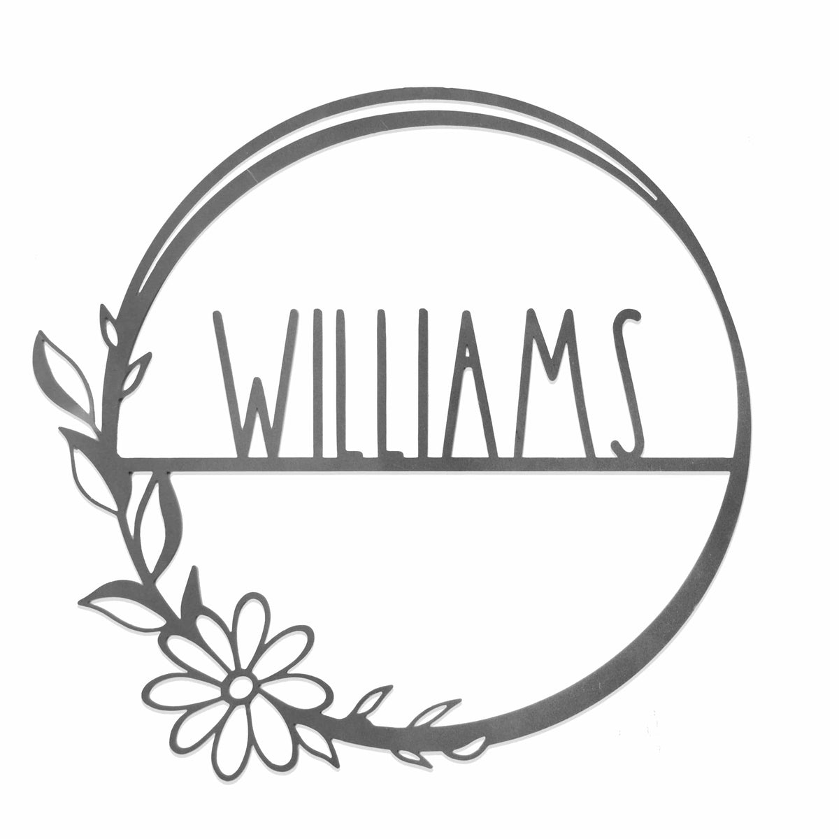 [COL] Flower Shop Collection - Personalized Family Custom Name Wall Sign for Wreath