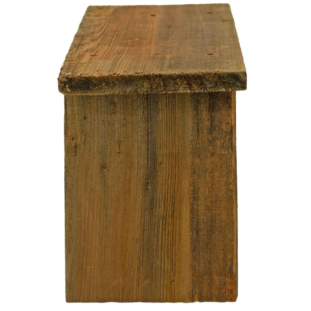 Rustic Redwood Build-Up End Table