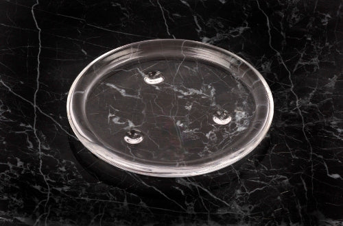 3 Inch Glass Pillar Plate