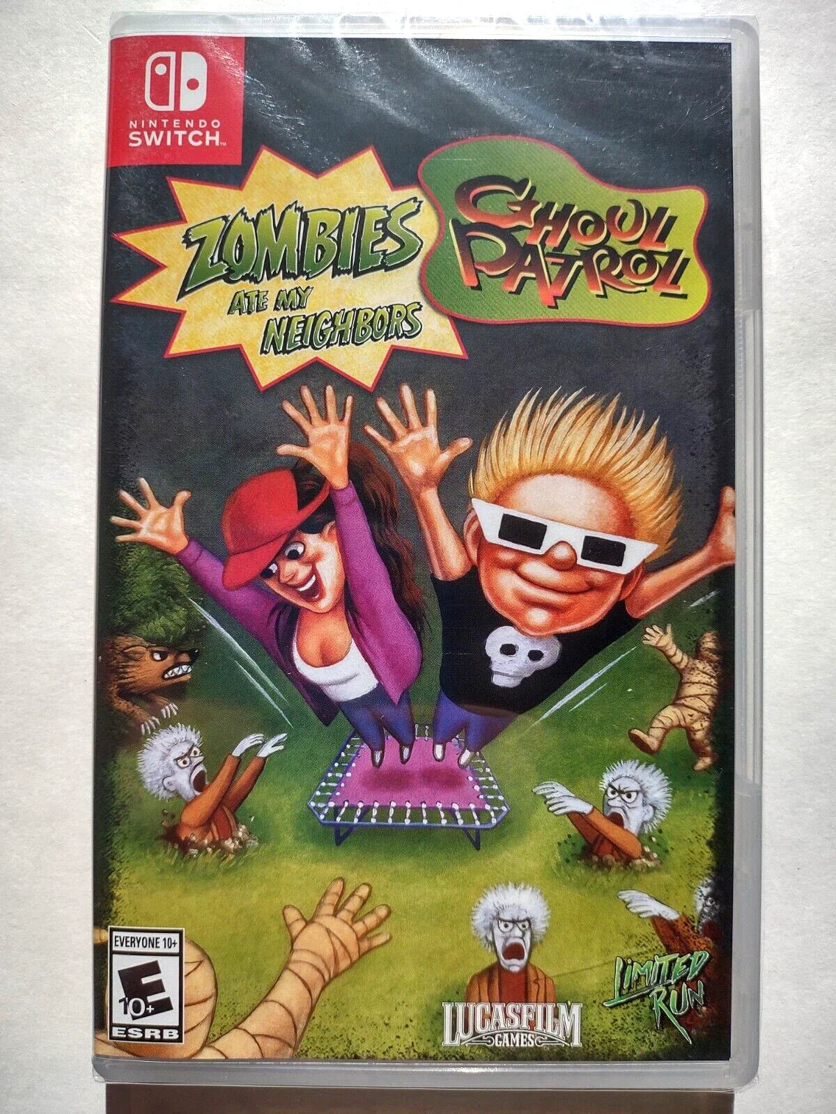 Limited Run #112: Zombies Ate My Neighbors and Ghoul Patrol Best Buy Cover (Nintendo Switch)