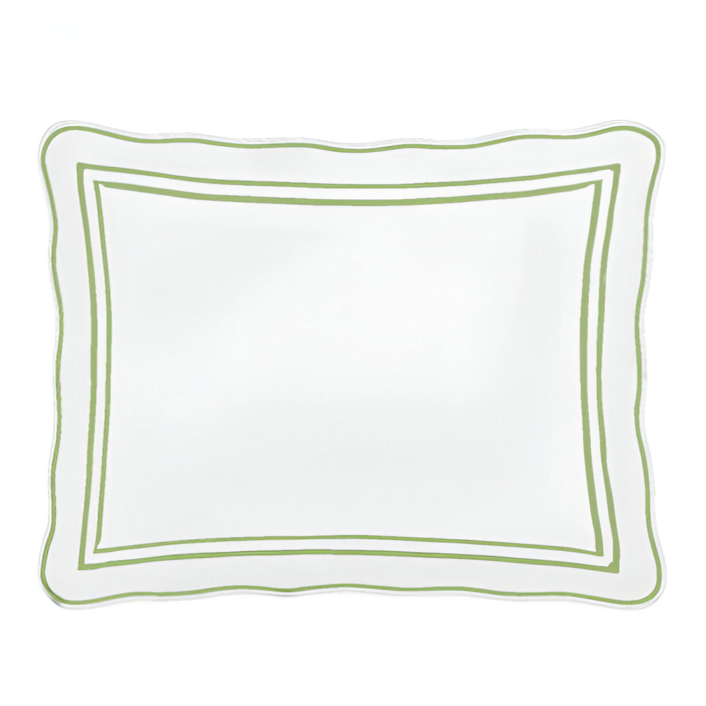 400TC Wavy Embroidery & Border Cotton Sateen Solid Duvet Cover Set