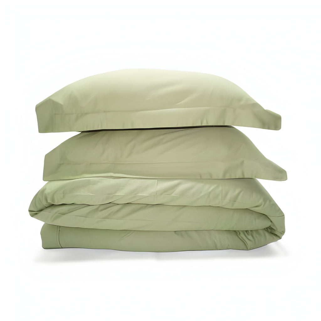 400TC Cotton Sateen Solid Duvet Cover Set
