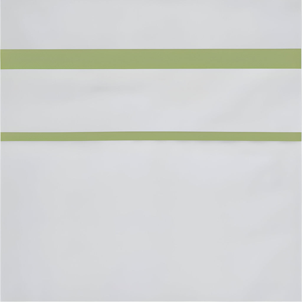400TC Embroidery & Border Cotton Sateen Solid Duvet Cover Set