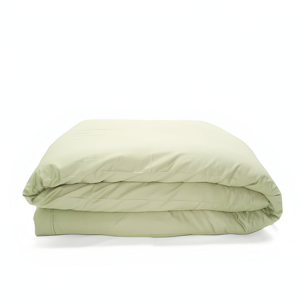 400TC Cotton Sateen Solid Duvet Cover Set