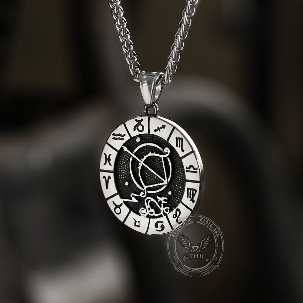 Sagittarius Stainless Steel Pendant
