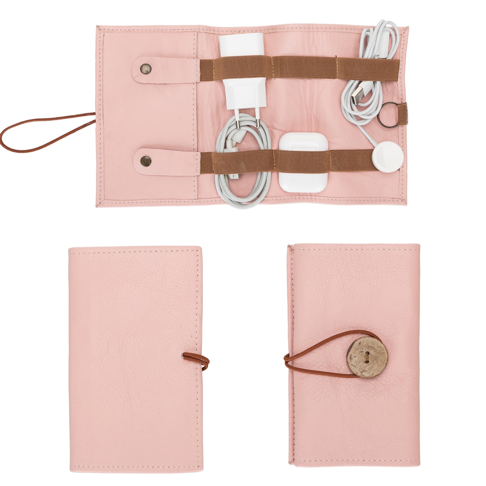 Salida Travel Pouch and Premium Leather Cable Organizer
