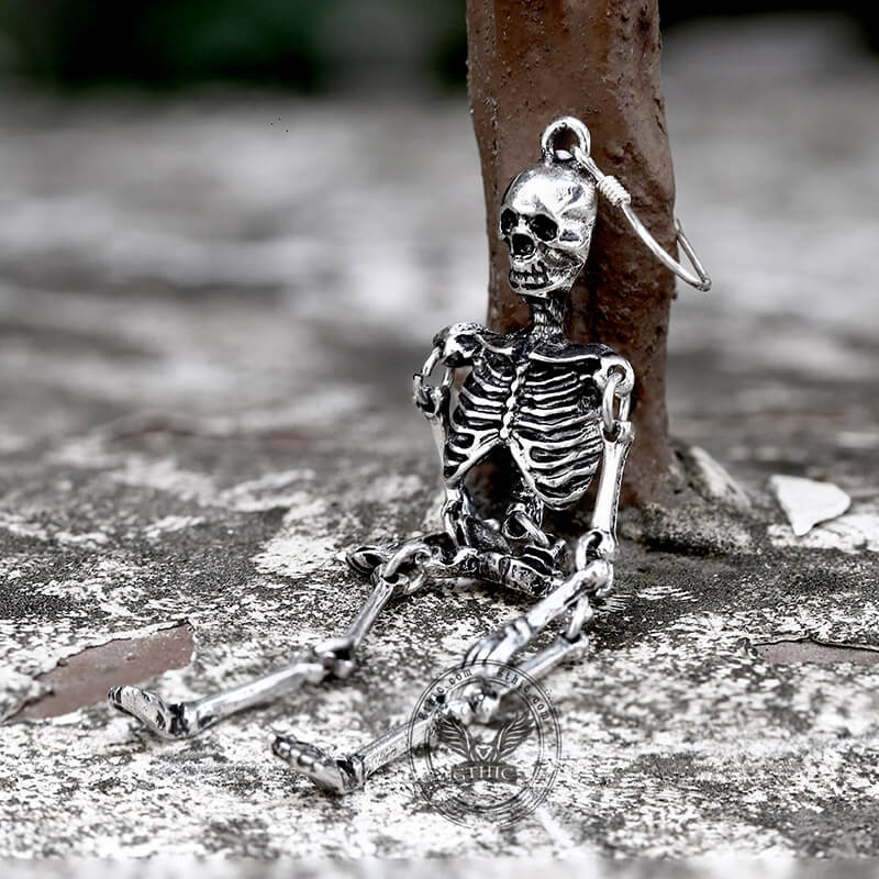 Scary Skeleton Alloy Earrings