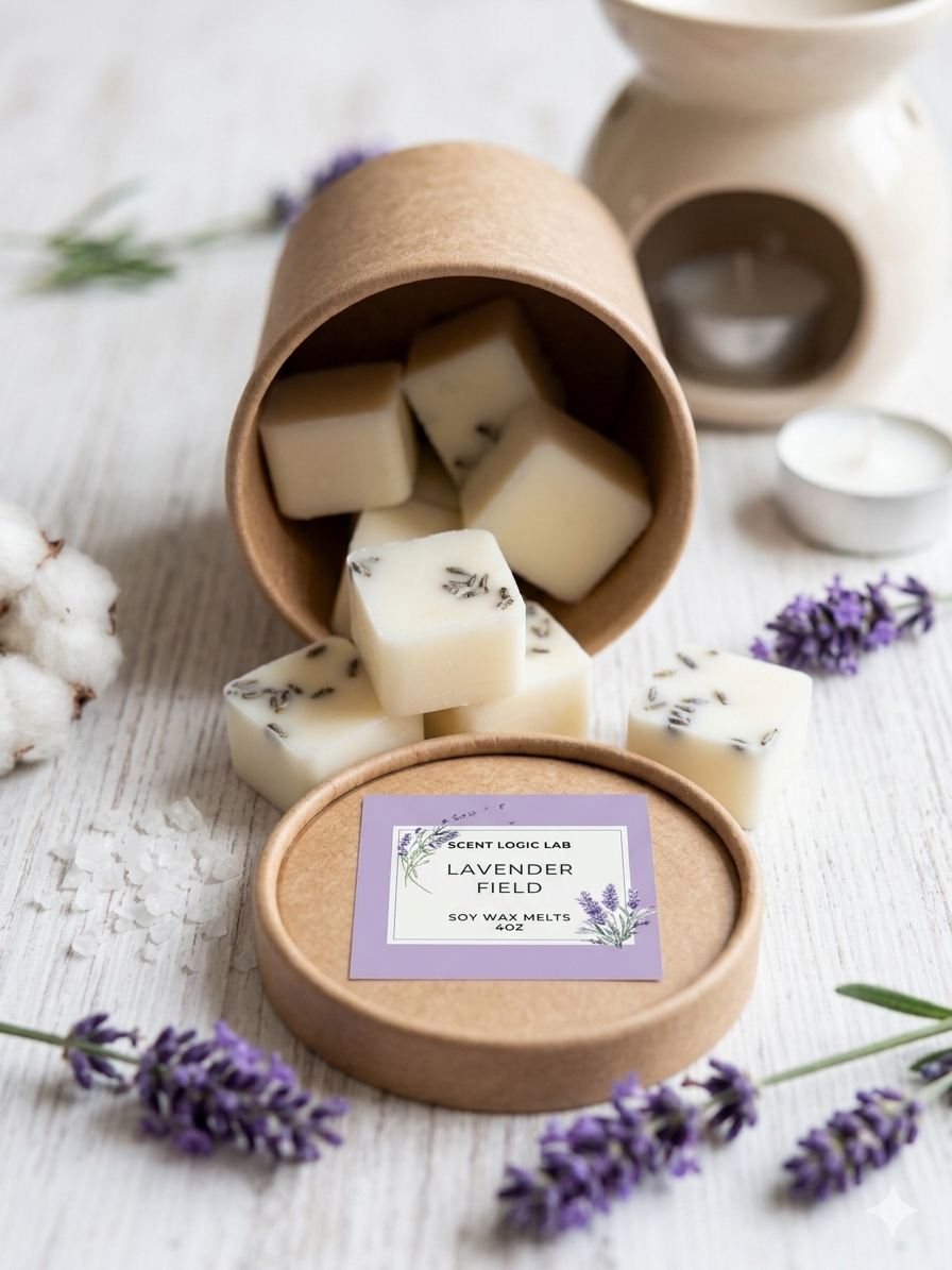 Lavender Bliss Wax Melt — 4 oz Premium Soy, Flame-Free Aromatherapy