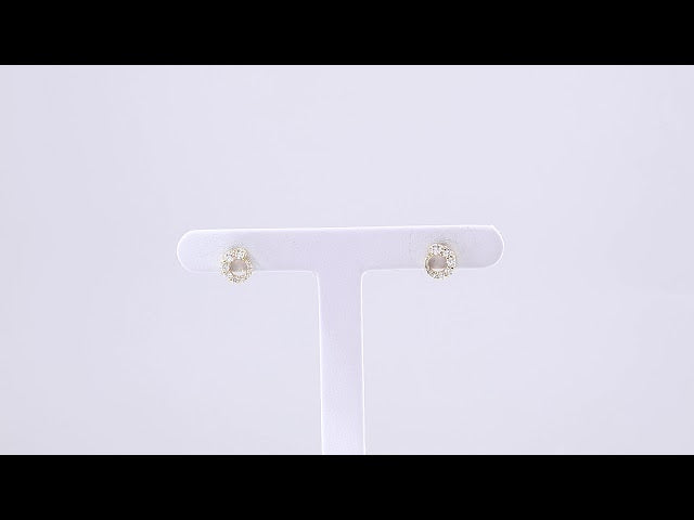 14K Yellow Gold 1/2 CTW Natural Diamond Graduated Circle Earrings – image 3