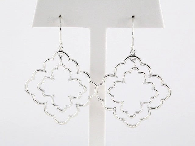 Sterling Silver 1/8 CTW Natural Diamond Earrings – image 3