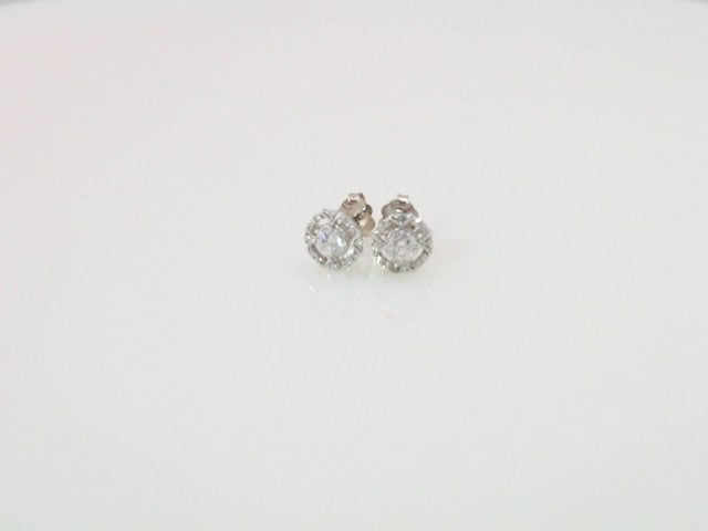 14K White Gold 5/8 CTW Natural Diamond Earrings – image 3